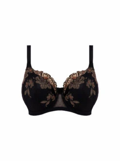 ELOMI Teagan Half Cup Bra - Black/Almond -FREYA Shop braforme elomi teagan EL302615 ALM c