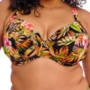 ELOMI Tiger Valley Plunge Bikini Top - Black -FREYA Shop braforme elomi tiger valley ES802302 BLK f