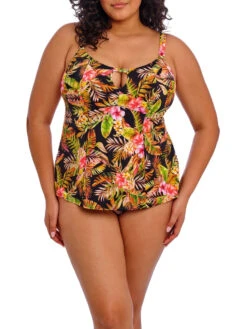 ELOMI Tiger Valley Tankini Top - Black -FREYA Shop braforme elomi tiger valley ES802361 BLK 2f