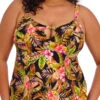 ELOMI Tiger Valley Tankini Top - Black -FREYA Shop braforme elomi tiger valley ES802361 BLK f