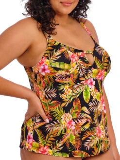ELOMI Tiger Valley Tankini Top - Black -FREYA Shop braforme elomi tiger valley ES802361 BLK s
