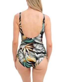 FANTASIE Bamboo Grove V-Neck Adjustable Leg Swimsuit - Jet -FREYA Shop braforme fantasie 501630 jet b