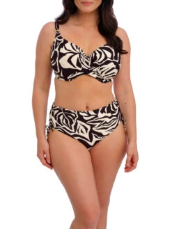FANTASIE Aruba Nights Full Cup Bikini Top - Black & Cream -FREYA Shop braforme fantasie aruba nights FS505305 LAC 2f
