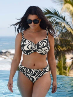 FANTASIE Aruba Nights Full Cup Bikini Top - Black & Cream -FREYA Shop braforme fantasie aruba nights FS505305 LAC 2l