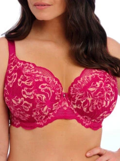 FANTASIE Emmaline Padded Plunge Bra - Cerise