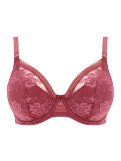 FANTASIE Fusion Lace Plunge Bra - Rosewood -FREYA Shop braforme fantasie fusion lace FL102314 ROW c