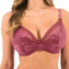 FANTASIE Fusion Lace Plunge Bra - Rosewood