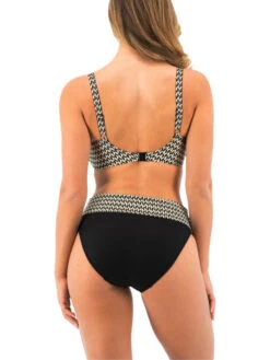 FANTASIE Koh Lipe Full Cup Bikini Top - Black & Cream -FREYA Shop braforme fantasie koh lipe FS504605 LAC 2b