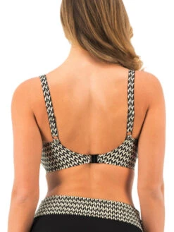 FANTASIE Koh Lipe Full Cup Bikini Top - Black & Cream -FREYA Shop braforme fantasie koh lipe FS504605 LAC b