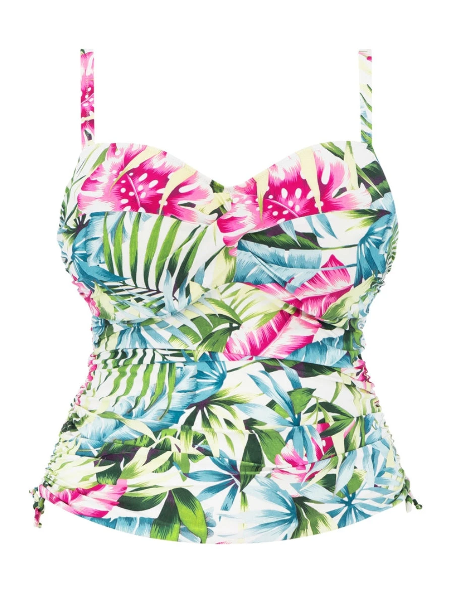 FANTASIE Langkawi Twist Front Tankini Top - White 7 FANTASIE Langkawi Twist Front Tankini Top - White - Image 5