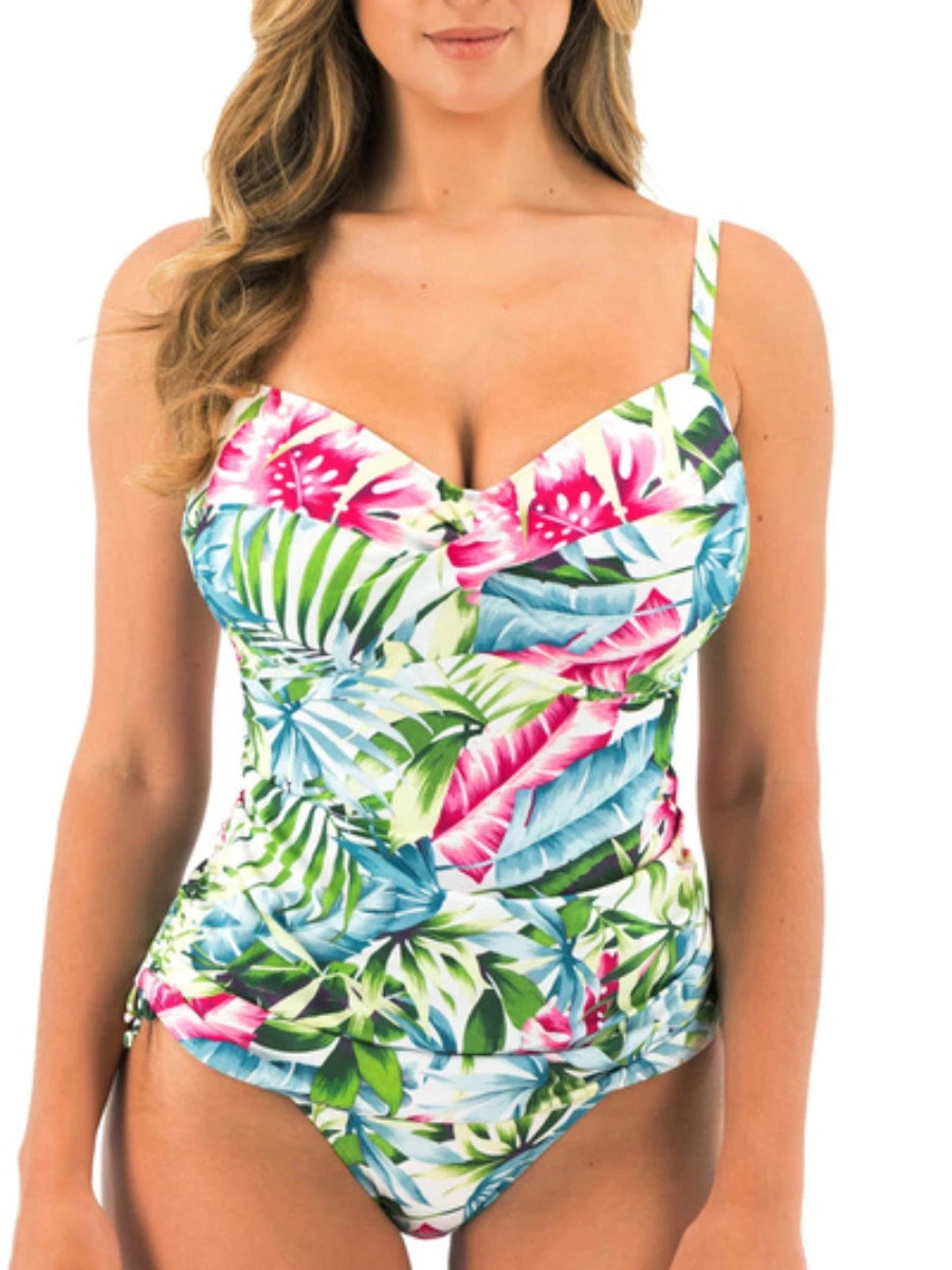 FANTASIE Langkawi Twist Front Tankini Top - White 3 FANTASIE Langkawi Twist Front Tankini Top - White