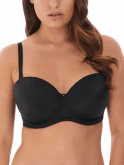 FANTASIE Aura Moulded Strapless Bra - Black -FREYA Shop braforme fantasie lingerie fl2320 blk f1
