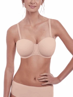 FANTASIE Aura Moulded Strapless Bra - Natural Beige -FREYA Shop braforme fantasie lingerie fl2320 nae f1