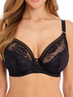 FANTASIE Fusion Lace Plunge Bra - Black