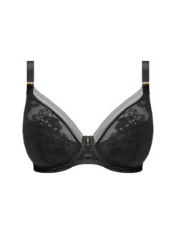 FANTASIE Fusion Lace Plunge Bra - Black -FREYA Shop braforme fantasie lingerie fusion lace fl102314 blk p