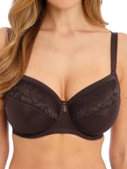 FANTASIE Illusion Full Cup Side Support Bra - Chocolate