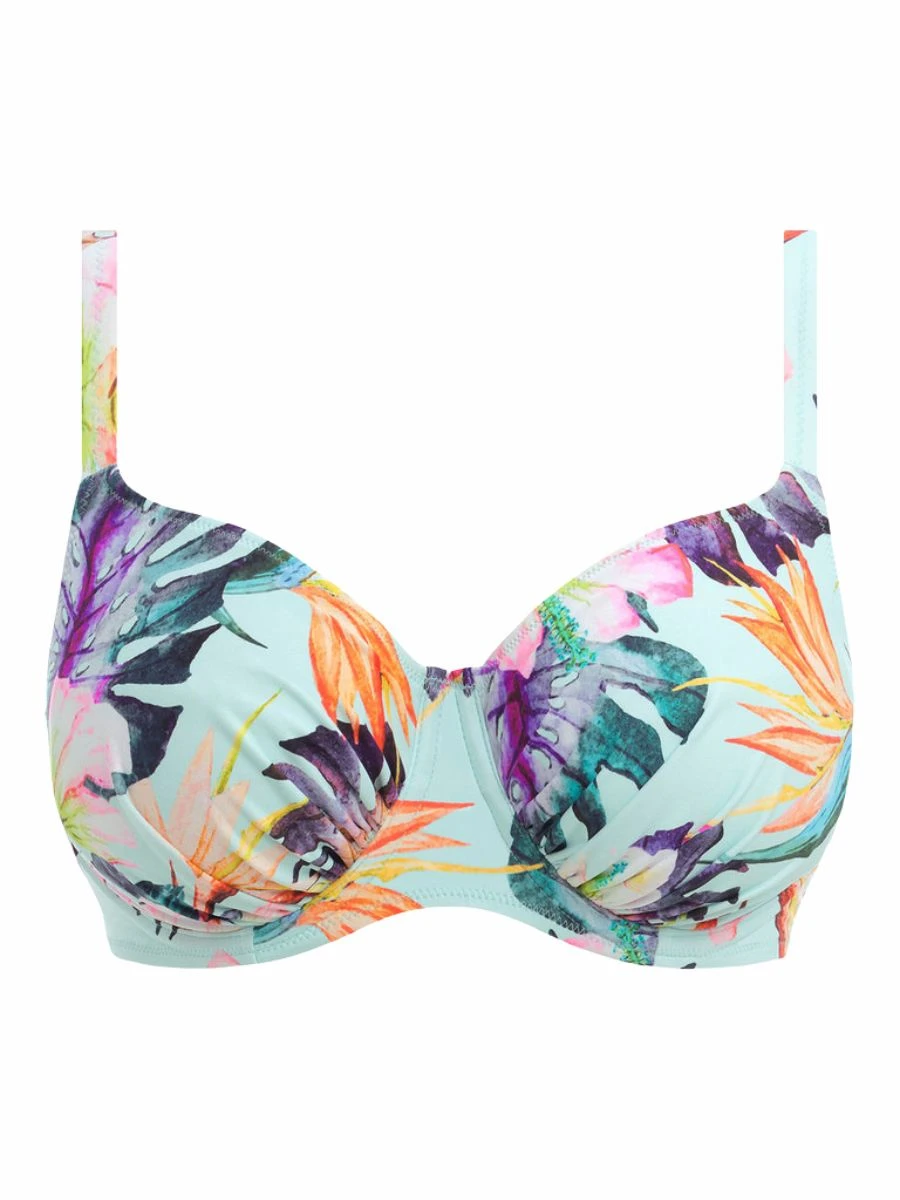 FANTASIE Paradiso Gathered Full Cup Bikini Top - Soft Mint 6 FANTASIE Paradiso Gathered Full Cup Bikini Top - Soft Mint - Image 4