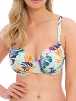 FANTASIE Paradiso Gathered Full Cup Bikini Top - Soft Mint