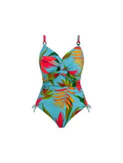FANTASIE Pichola Twist Front Swimsuit - Aqua -FREYA Shop braforme fantasie pichola FS503947 AQA c