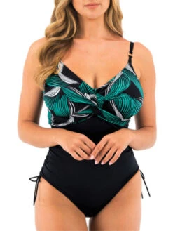 FANTASIE Saint Lucia Twist Front Swimsuit - Black