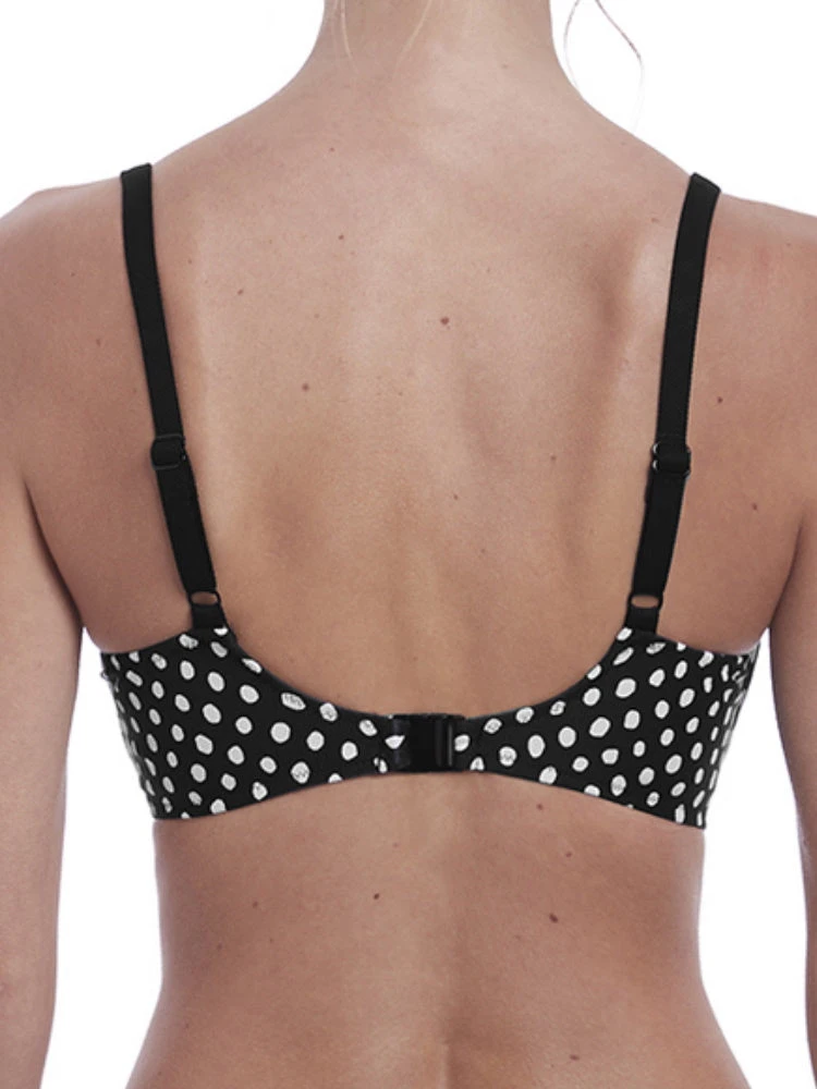 FANTASIE Santa Monica Moulded Bikini Top - Black/White 4 FANTASIE Santa Monica Moulded Bikini Top - Black/White - Image 2