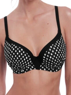 FANTASIE Santa Monica Moulded Bikini Top - Black/White