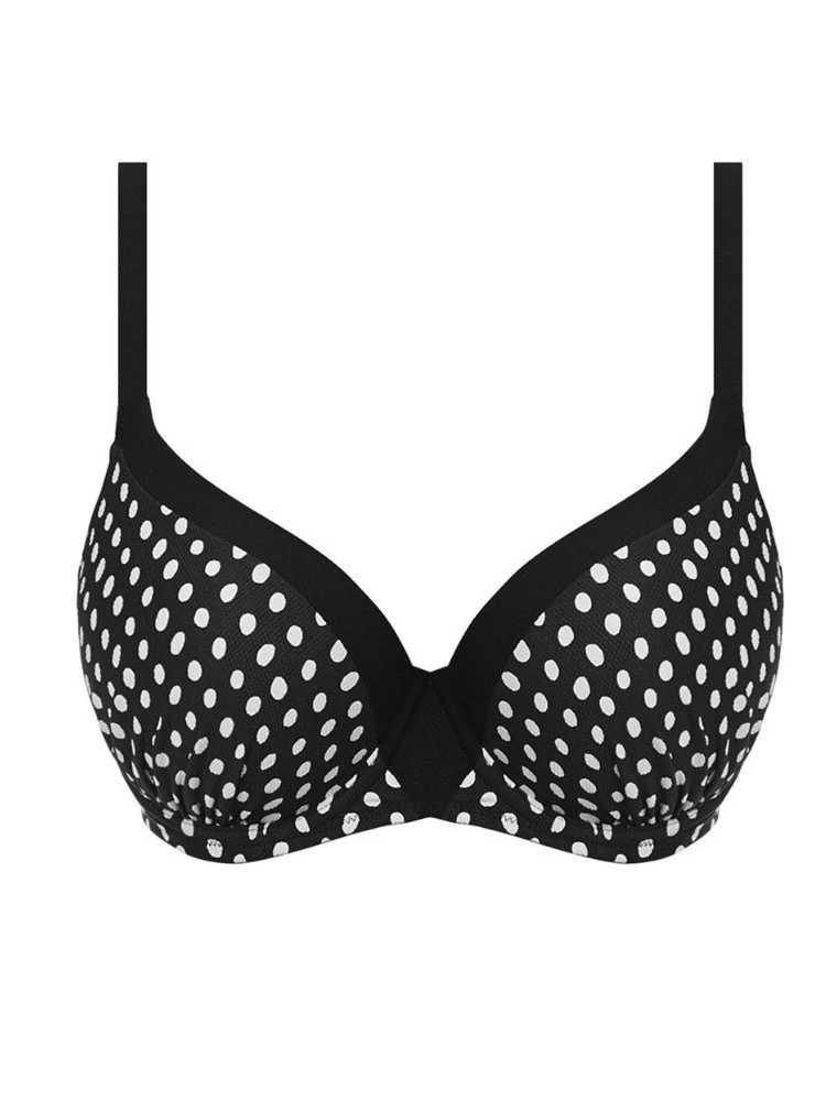 FANTASIE Santa Monica Moulded Bikini Top - Black/White 5 FANTASIE Santa Monica Moulded Bikini Top - Black/White - Image 3