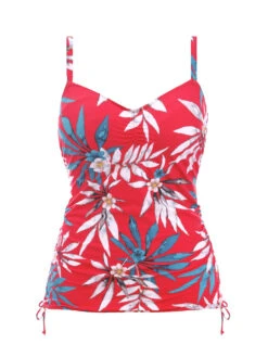 FANTASIE Santos Beach Adjustable Side Tankini - Pomegranate -FREYA Shop braforme fantasie santos beach pomegranate uw adjustable side tankini top fs501151 p