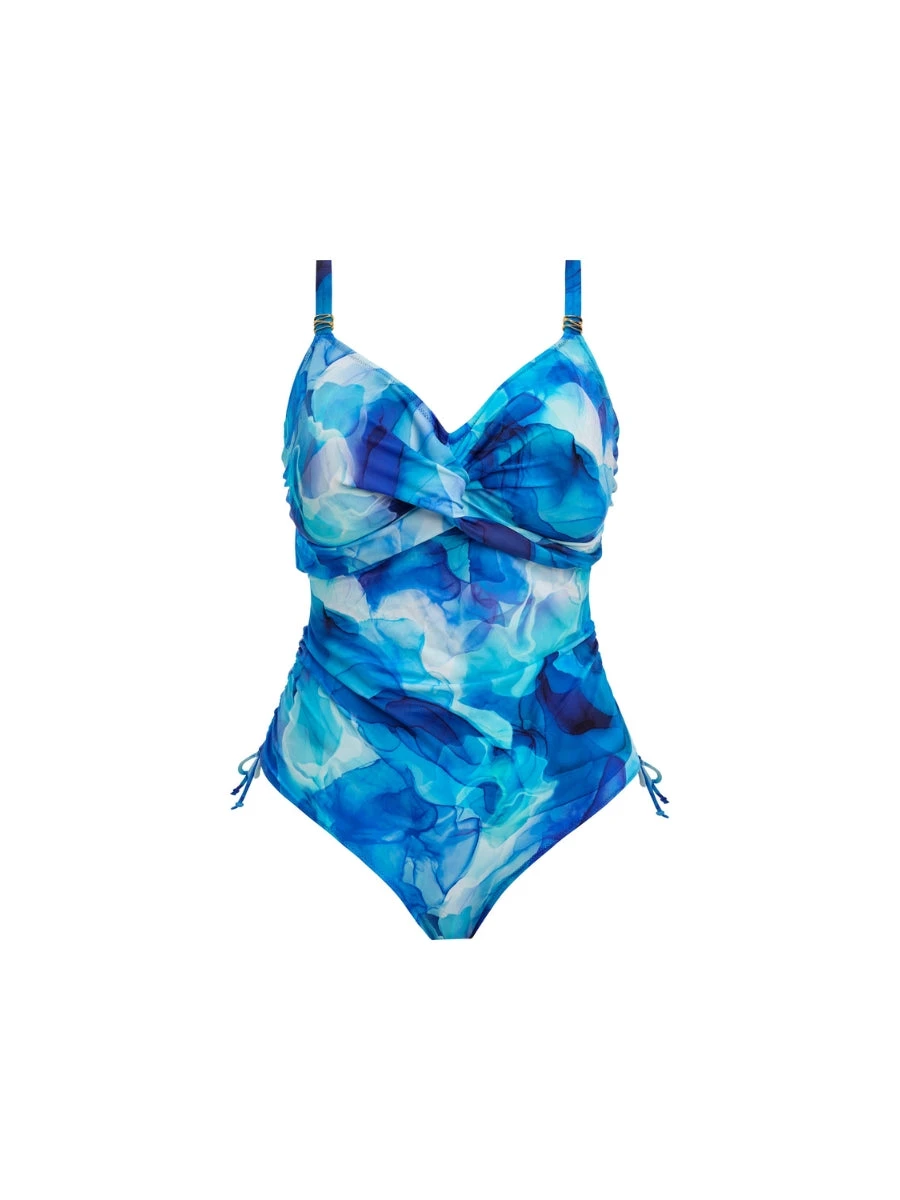 FANTASIE Saunton Sands Twist Front Swimsuit - Dazzling Blue 9 FANTASIE Saunton Sands Twist Front Swimsuit - Dazzling Blue - Image 7
