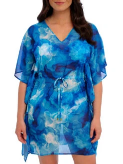 FANTASIE Saunton Sands Kaftan - Dazzling Blue