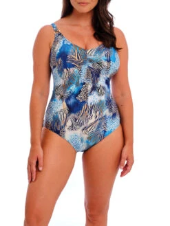 FANTASIE Seraya Sands V-Neck Swimsuit - Denim -FREYA Shop braforme fantasie seraya sands FS503730 DEN 2f