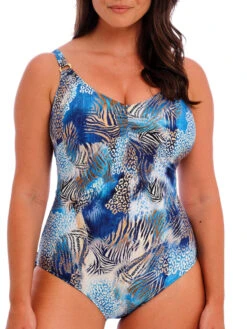 FANTASIE Seraya Sands V-Neck Swimsuit - Denim