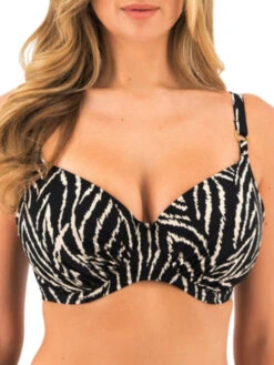 FANTASIE Silhouette Island Full Cup Bikini Top - Monochrome