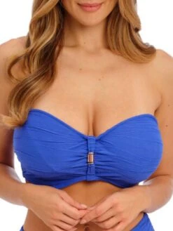 FANTASIE Beach Waves Bandeau Bikini Top - Ultramarine
