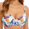 FANTASIE Paradiso Gathered Full Cup Bikini Top - Multi -FREYA Shop braforme fantasie swimwear fs501801 bikini top multi aw23 f