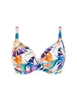 FANTASIE Paradiso Gathered Full Cup Bikini Top - Multi -FREYA Shop braforme fantasie swimwear fs501801 bikini top multi aw23 p