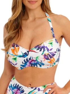 FANTASIE Paradiso Twist Bandeau Bikini Top - Multi -FREYA Shop braforme fantasie swimwear fs501809 bikini top multi aw23 f