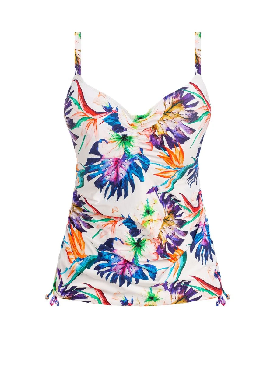 FANTASIE Paradiso Adjustable Side Tankini Top - Multi 6 FANTASIE Paradiso Adjustable Side Tankini Top - Multi - Image 4