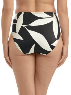 FANTASIE Ile De Re High Waist Bikini Brief - Black & Cream 9 FANTASIE Ile De Re High Waist Bikini Brief - Black & Cream -FREYA Shop braforme fantasie swimwear ile de re black cream high waist bikini brief fs500978 b