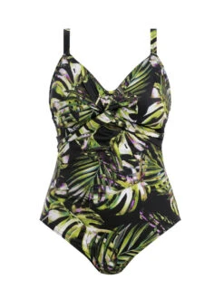 FANTASIE Palm Valley Twist Front Swimsuit - Black -FREYA Shop braforme fantasie swimwear palm valley black uw twist front swimsuit fs6768 p
