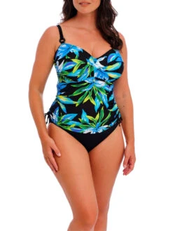 FANTASIE Talm Beach Twist Front Tankini Top - Black -FREYA Shop braforme fantasie talm beach FS505054 BLK 2f