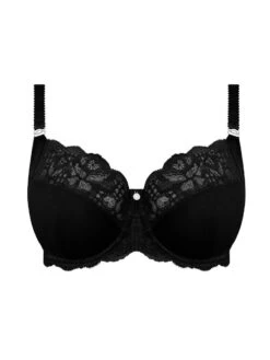 FANTASIE Reflect Side Support Bra - Black -FREYA Shop braforme fl101801 blk fantasie lingerie reflect black underwired side support bra p
