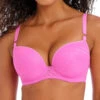 FREYA Fatale Moulded Plunge T-Shirt Bra - Candy Blossom -FREYA Shop braforme freya 401431 cnd f