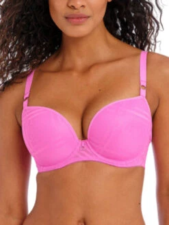 FREYA Fatale Moulded Plunge T-Shirt Bra - Candy Blossom