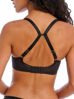 FREYA Show-off Moulded Plunge T-Shirt Bra - Black -FREYA Shop braforme freya 401631 blk b1
