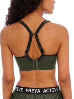 FREYA Sonic Moulded Spacer Sports Bra - Khaki 10 FREYA Sonic Moulded Spacer Sports Bra - Khaki -FREYA Shop braforme freya activewear ac44892 sonic khaki khi b