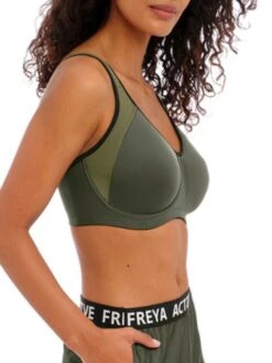 FREYA Sonic Moulded Spacer Sports Bra - Khaki 11 FREYA Sonic Moulded Spacer Sports Bra - Khaki -FREYA Shop braforme freya activewear ac44892 sonic khaki khi s
