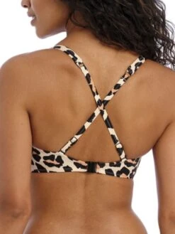 FREYA Animal Instinct Bralette Bikini Top - Natural -FREYA Shop braforme freya animal 20instinct 203914 nal back2