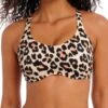 FREYA Animal Instinct Bralette Bikini Top - Natural -FREYA Shop braforme freya animal 20instinct 203914 nal front
