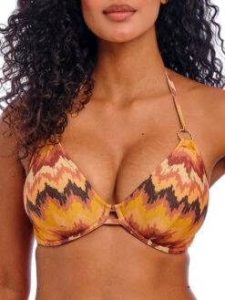 FREYA Arizona Wave Halterneck Bikini Top - Horizon